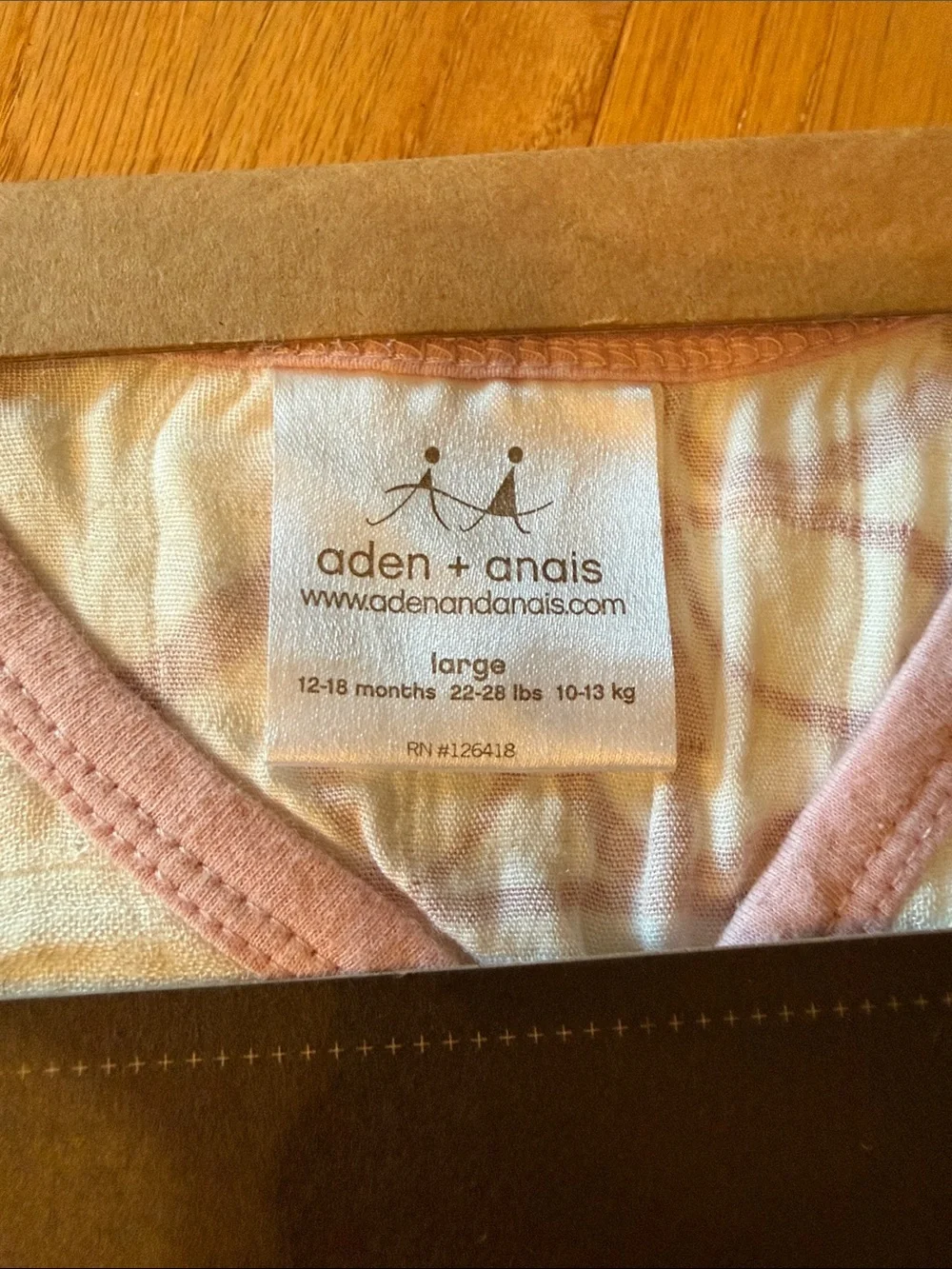 Aden + Anais Bamboo Sleeping Bag L 12-28 Months Pink